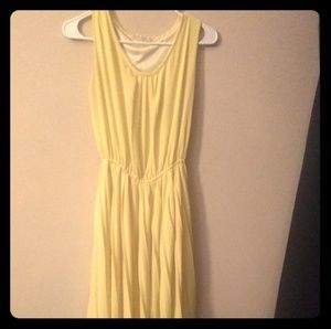Retro Canary yellow dress